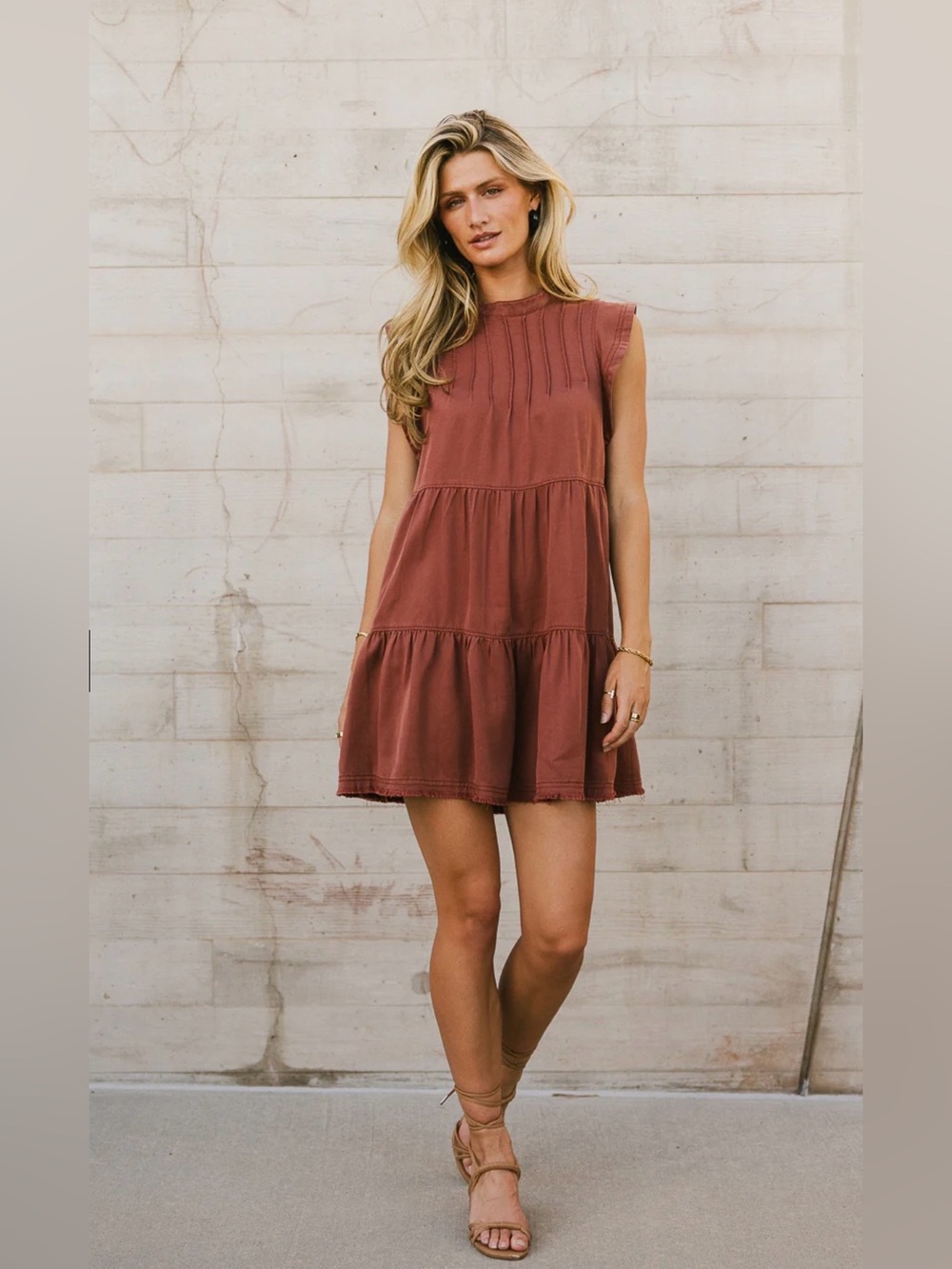 Bohme Regina Pleated Mini Dress
